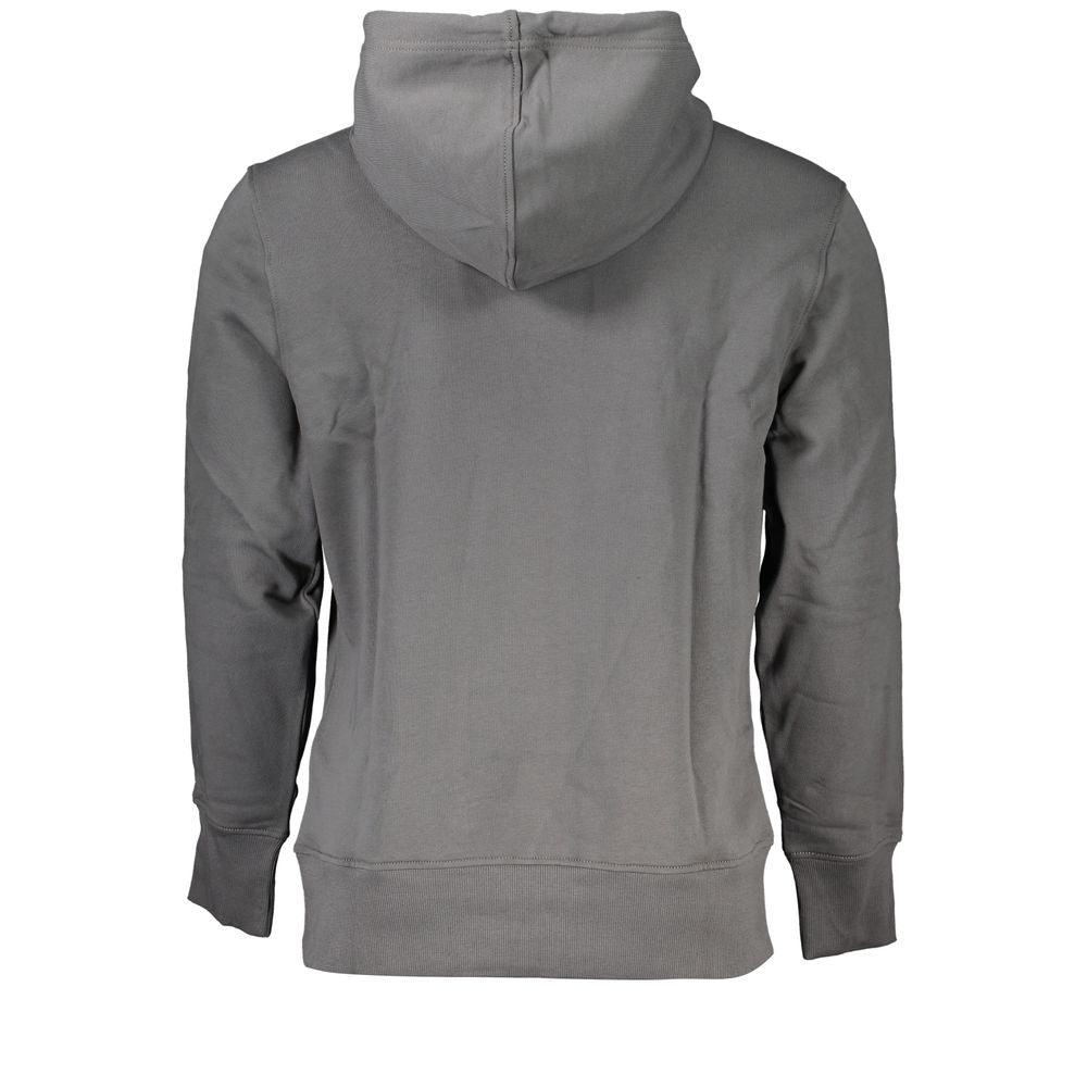 Eleganter grauer Kapuzenpullover