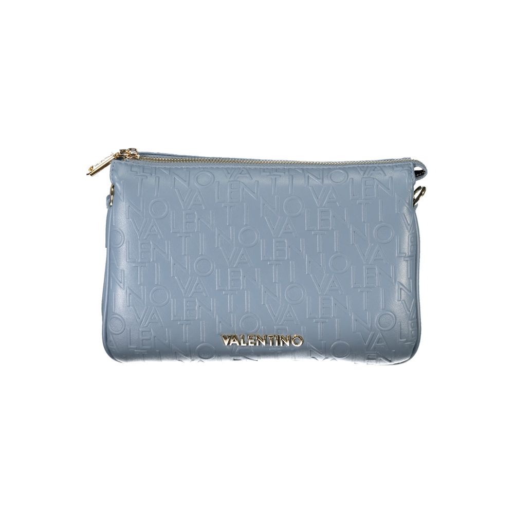 Hellblaue Damen-Umhängetasche aus Polyurethan