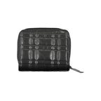 Schwarze Polyester-Damenbrieftasche
