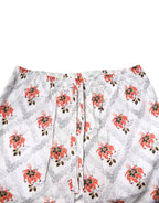 Multicolor Floral Print Cotton Pajama Set Sleepwear