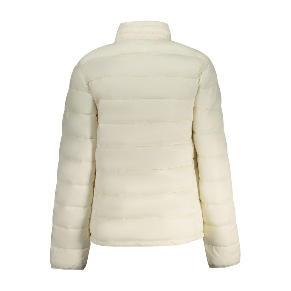 Weiße Polyamid Damenjacke
