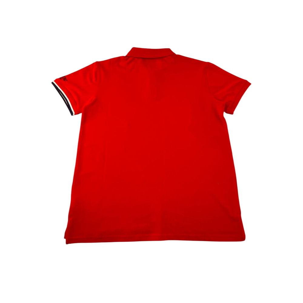 Rotes Herren-Poloshirt aus Baumwolle