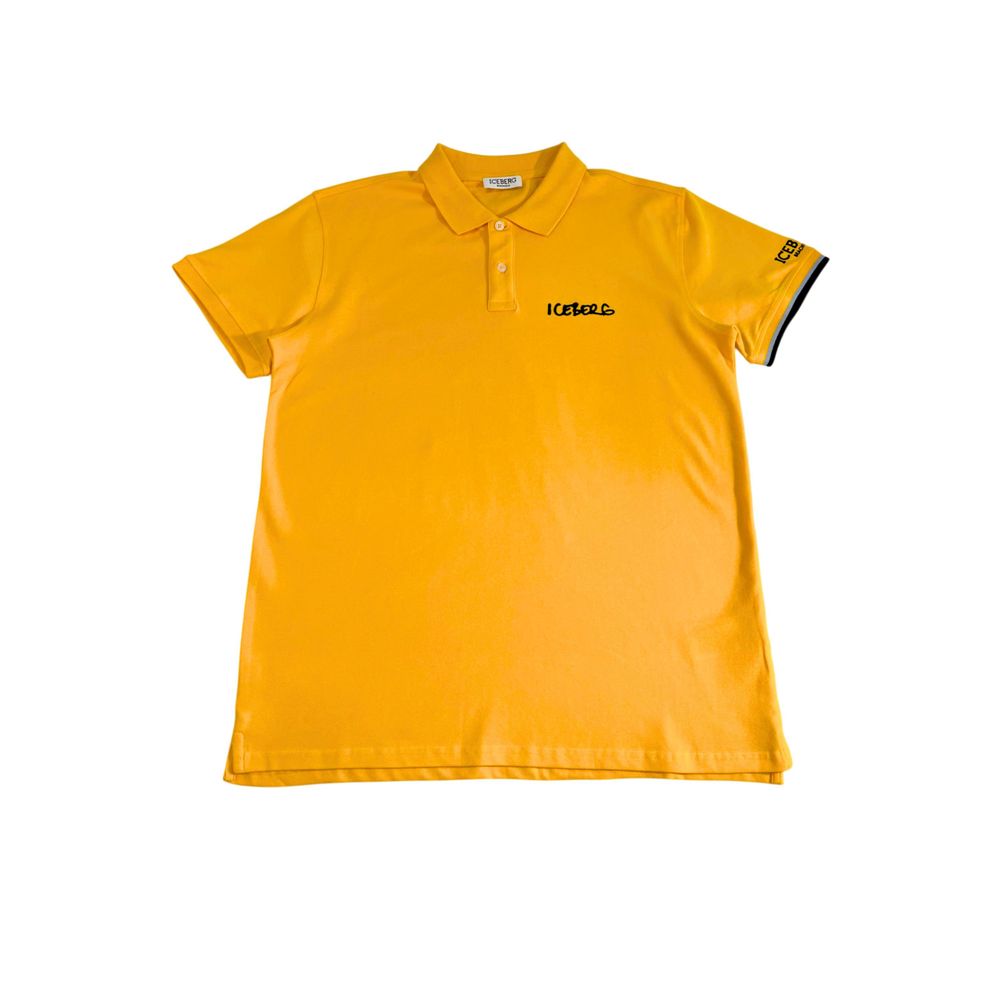 Yellow Cotton Men's Polo Shirt