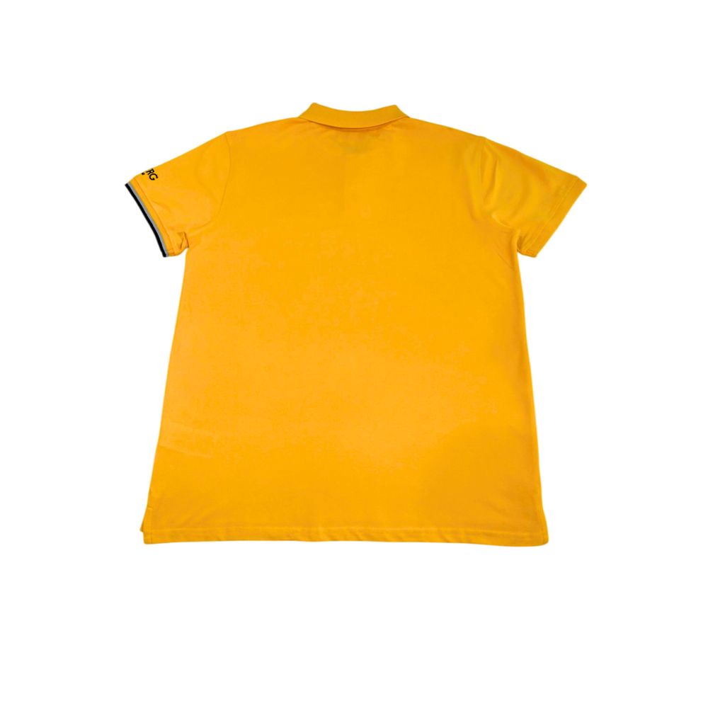 Yellow Cotton Men's Polo Shirt