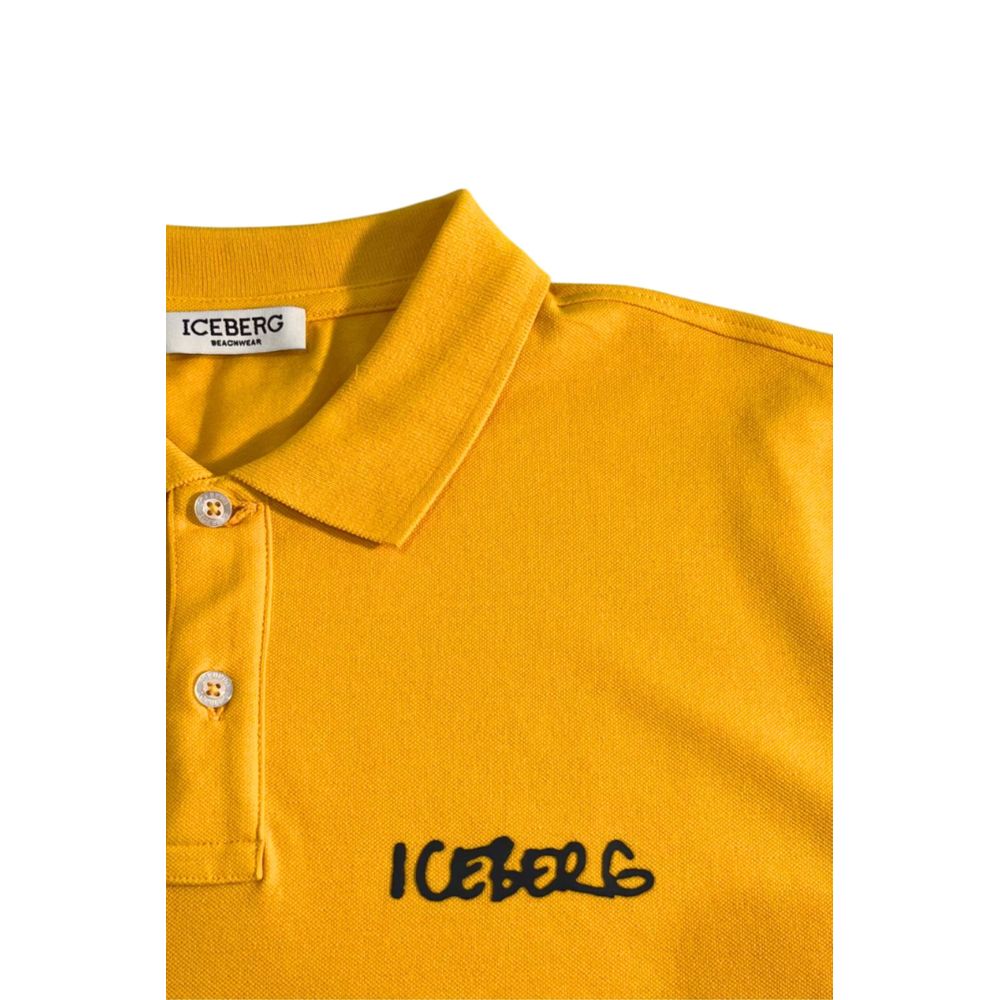 Yellow Cotton Men's Polo Shirt