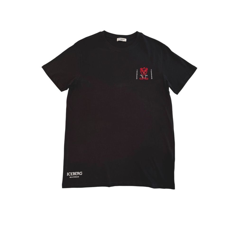 Black Cotton Men's T-Shirt