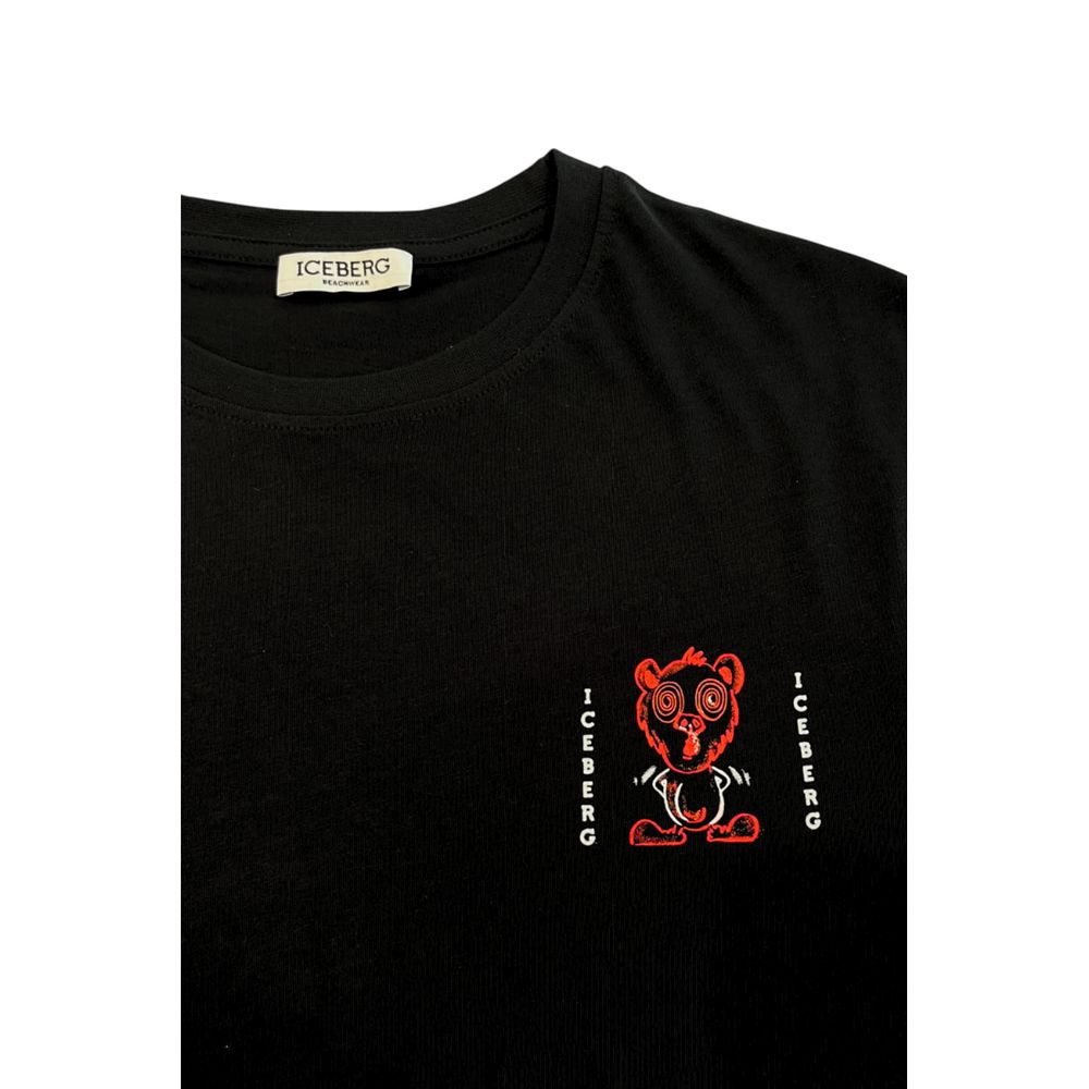 Black Cotton Men's T-Shirt