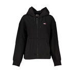Black Cotton Women Sweatshirt