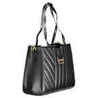 Black Polyurethane Women's Bag