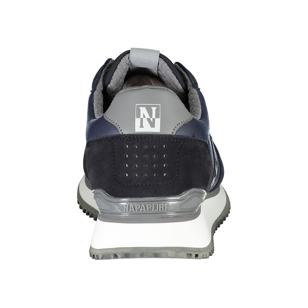 Blue Polyester Sneaker
