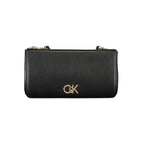 Black Polyester Women Shoulder Bag