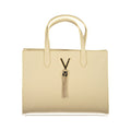 Beige Polyurethane Women's Bag