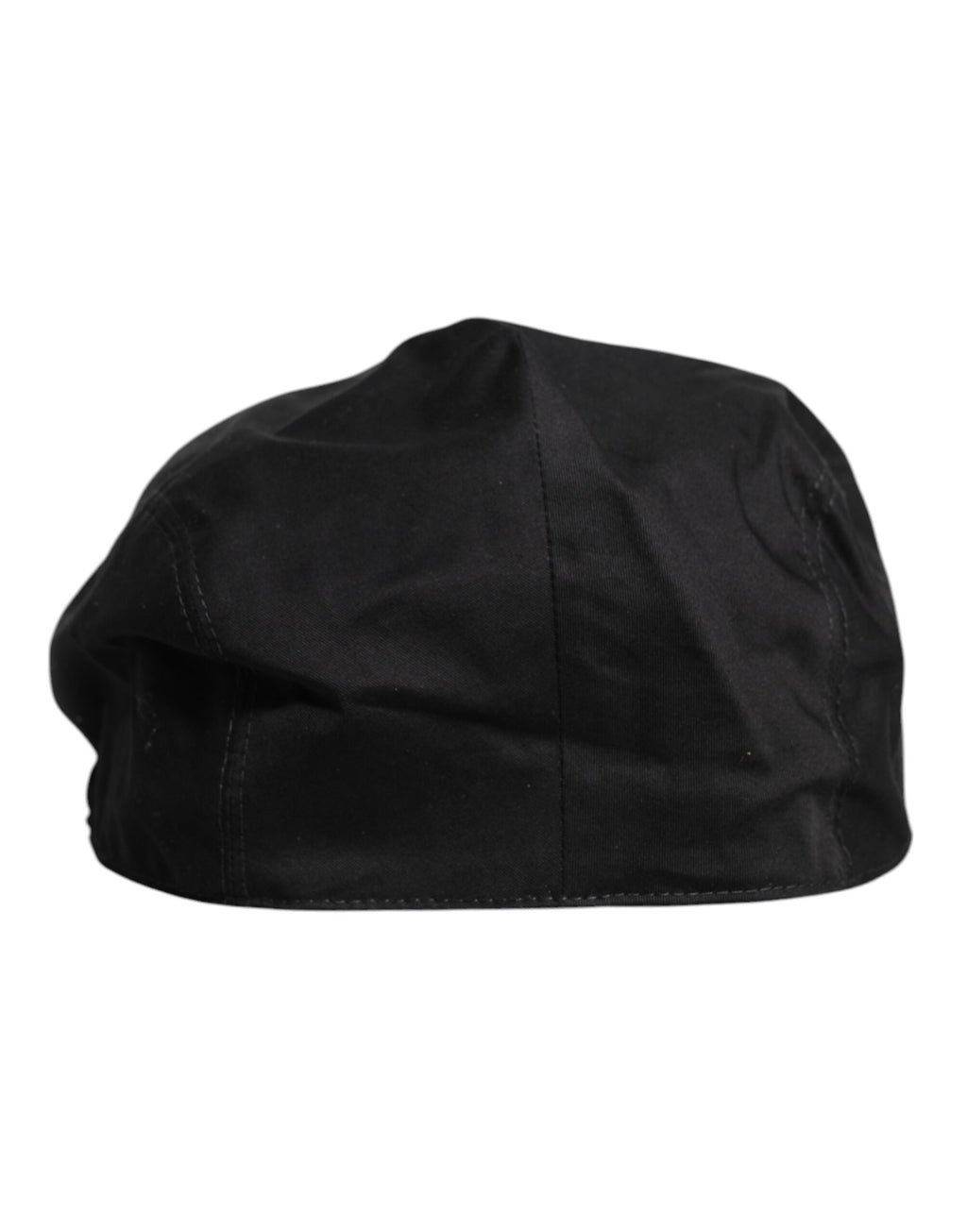 Schwarze Baumwoll-Newsboy-Schirmmütze