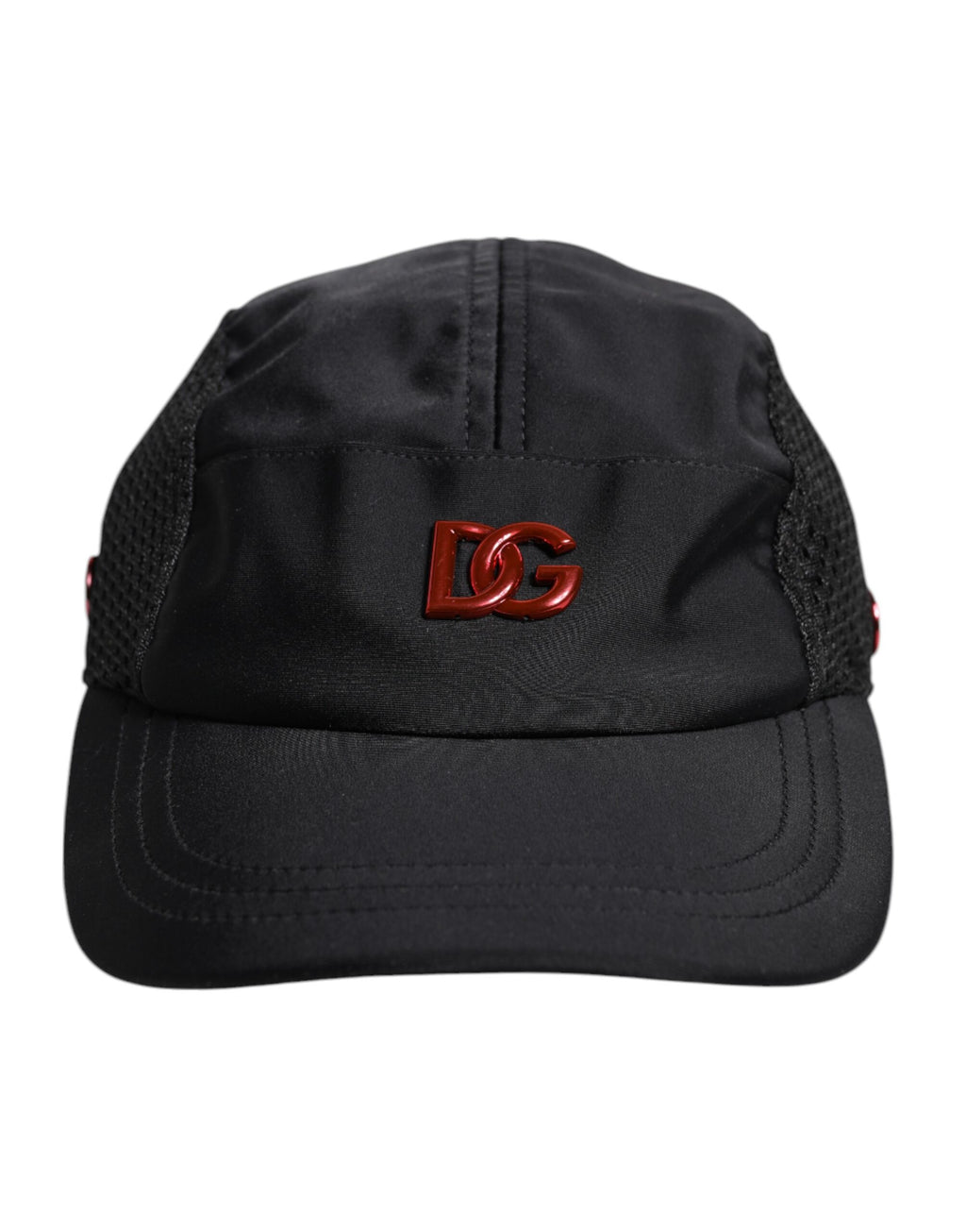 Black Nylon DG Logo 6-Panel Baseball Cap