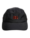 Black Nylon DG Logo 6-Panel Baseball Cap