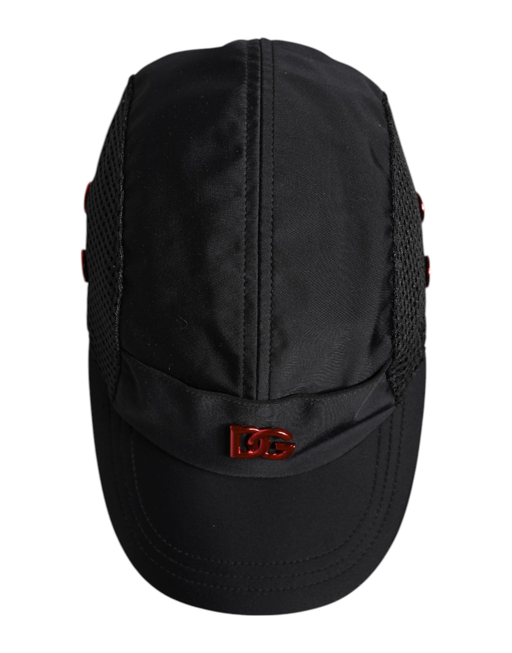 Black Nylon DG Logo 6-Panel Baseball Cap