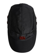 Black Nylon DG Logo 6-Panel Baseball Cap