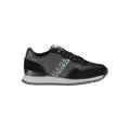 Schwarzer Polyester-Sneaker