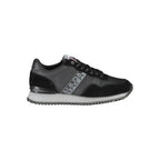 Schwarzer Polyester-Sneaker