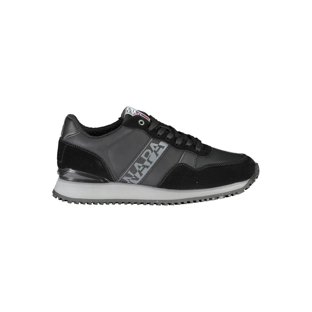 Schwarzer Polyester-Sneaker