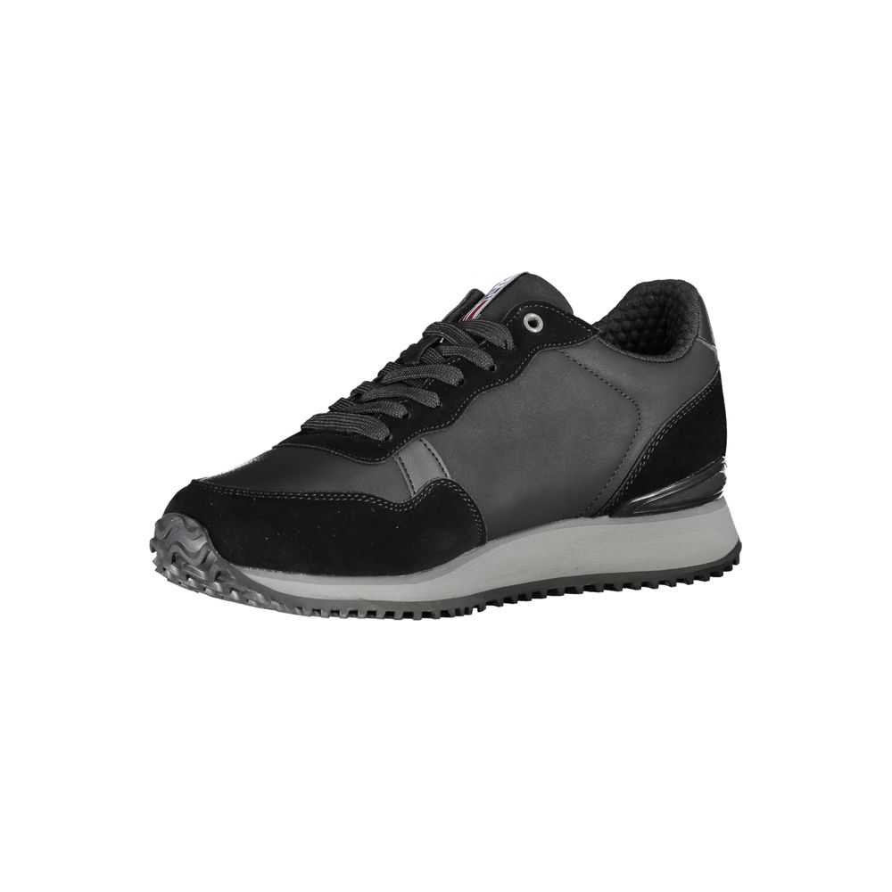 Schwarzer Polyester-Sneaker