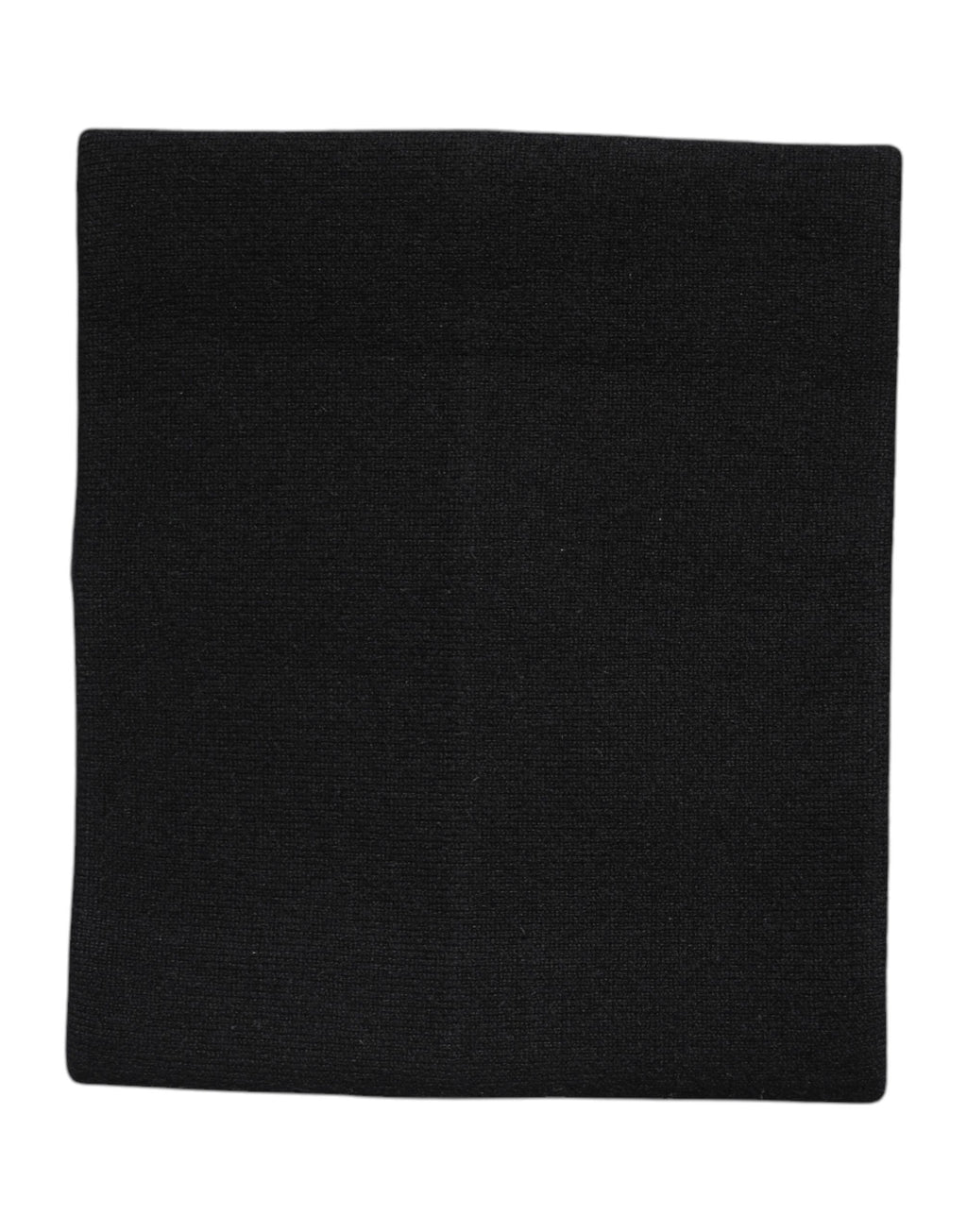 Schwarzer Kaschmir gestrickter Halswärmer Foulard Schal
