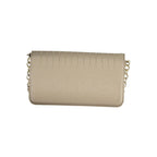 Damenhandtasche aus Polyurethan, Beige