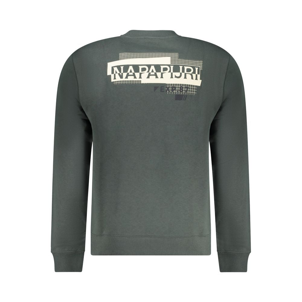 Herren-Sweatshirt aus Baumwolle in Grün