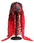 Rot Schwarz Spitze Tüll Baumwolle Baseball Cap