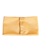 Gelb Nylon Stretch Damen Halswärmer Schal