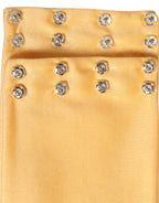 Gelb Nylon Stretch Damen Halswärmer Schal