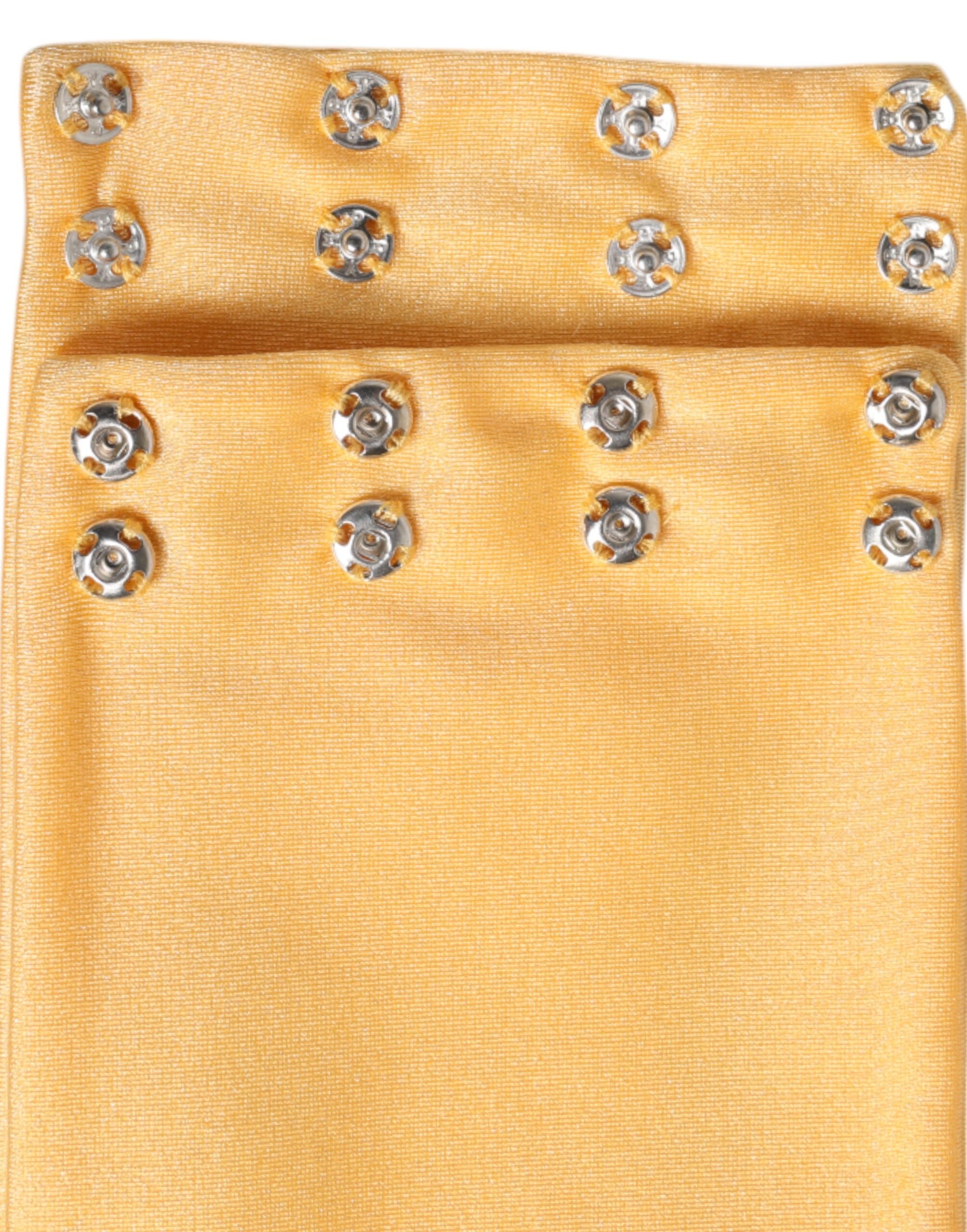 Gelb Nylon Stretch Damen Halswärmer Schal