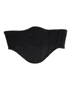 Fascia elastica in vita da smoking in cotone nero