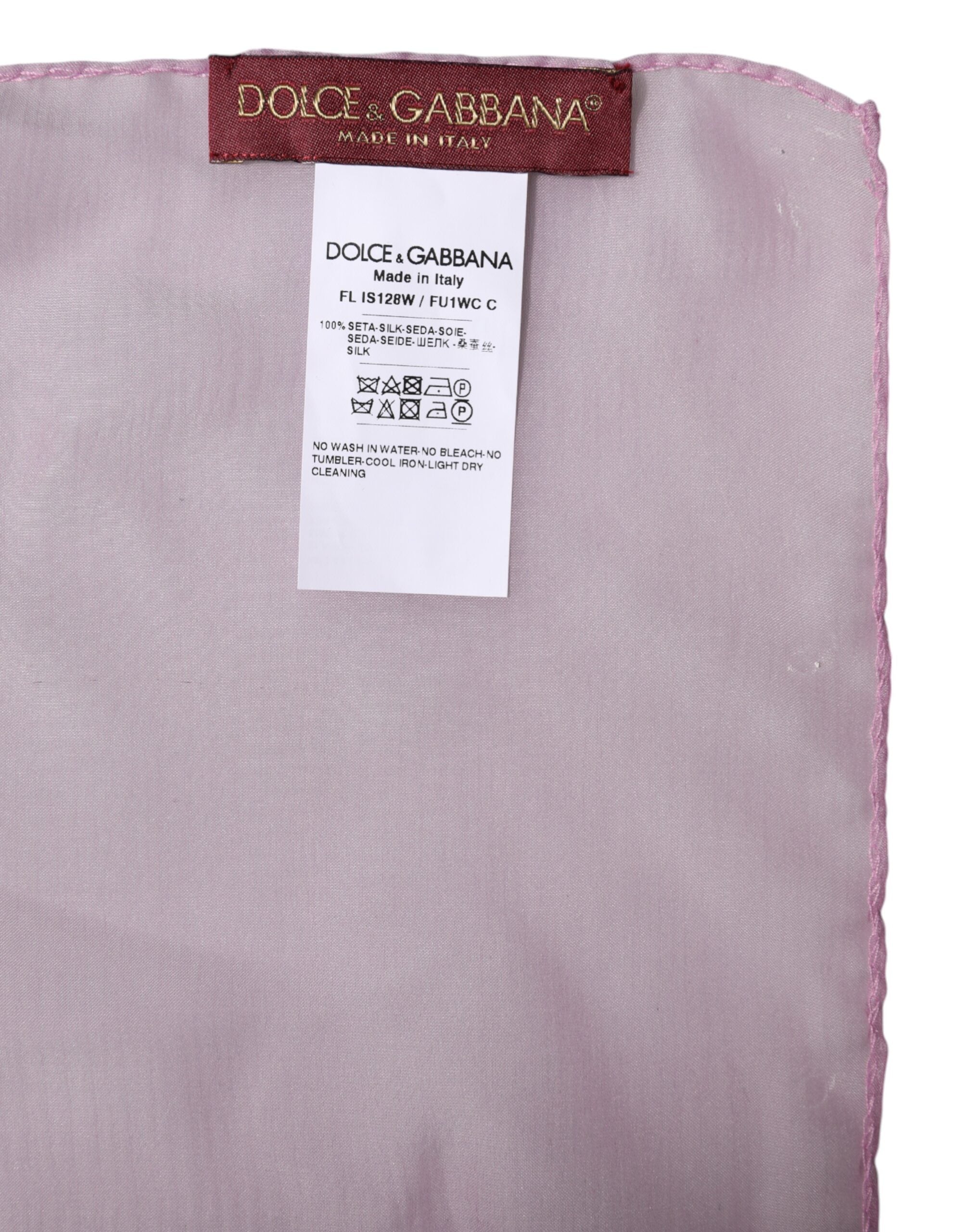 Pink Silk Rectangle Women Wrap Shawl Scarf