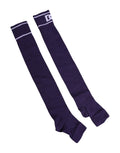 Lila Baumwoll-DG-Logo-Print Zehenfreie Socken