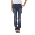 Blaue Damenjeans aus Baumwolle