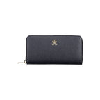 Blue Polyurethane Women Wallet