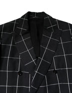 Black TAORMINA Double Breasted 2 Piece Suit