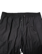 Black Cotton Single Breasted 2 Piece Suit