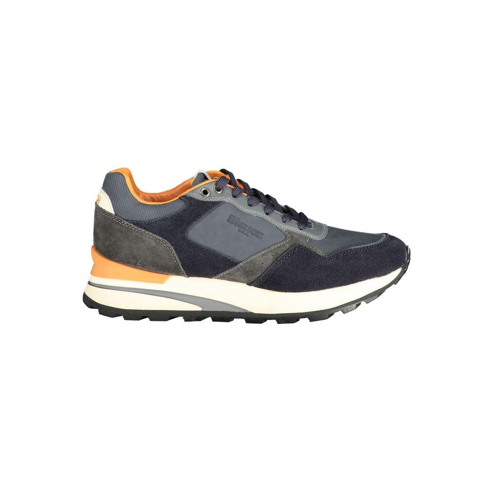 Blauer Polyurethan-Herren-Sneaker