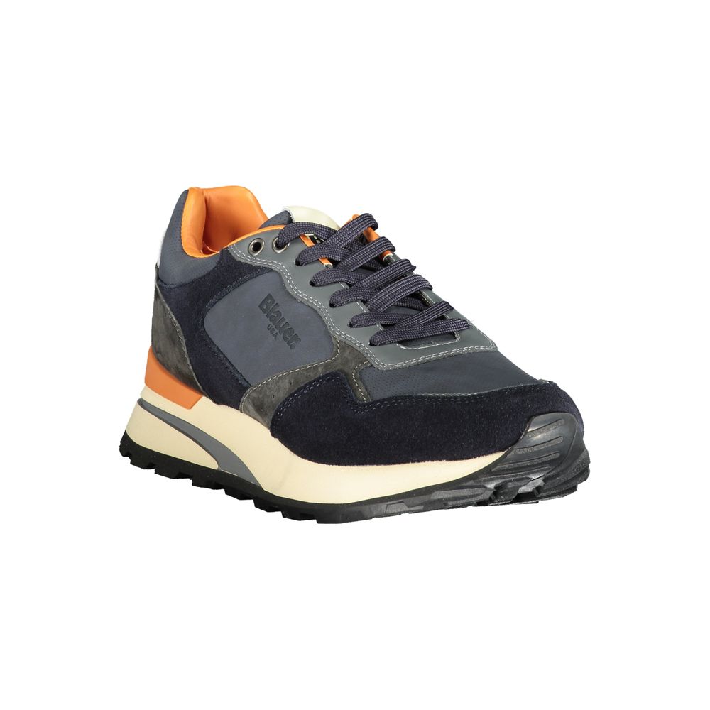 Blauer Polyurethan-Herren-Sneaker