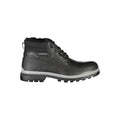 Black Polyurethane Women's Ankle Boot