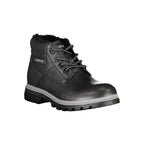 Black Polyurethane Women's Ankle Boot