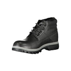 Black Polyurethane Women's Ankle Boot