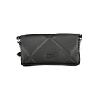 Black Polyester Women Handbag