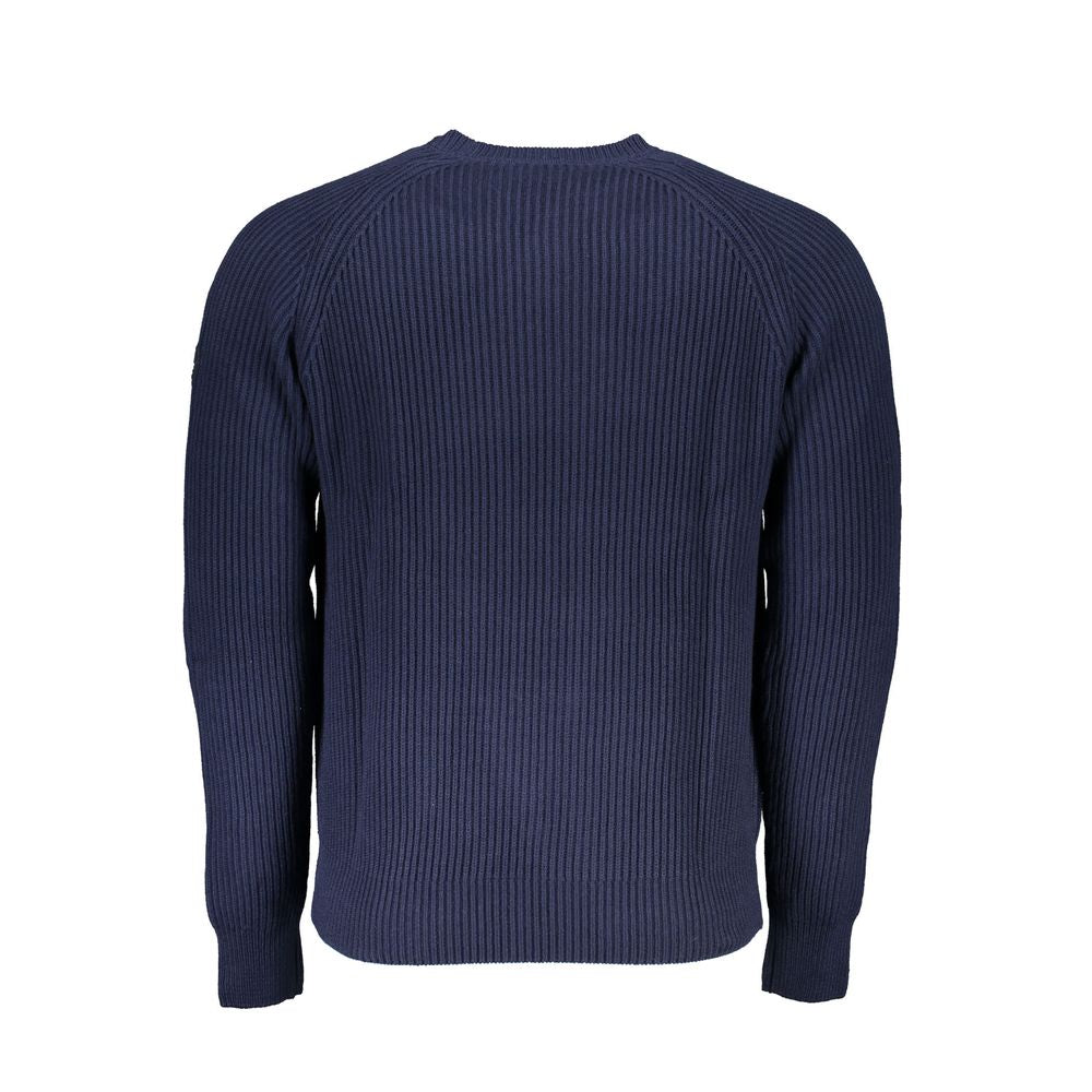 Blue Cotton Men's Sweater