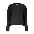 Schwarzer Baumwollpullover für Damen