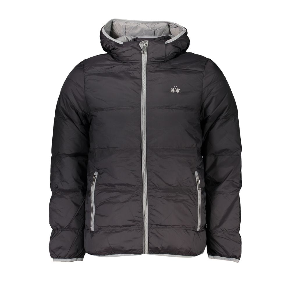 Herrenjacke aus schwarzem Polyamid