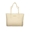 Beige Polyurethane Women's Bag
