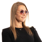 Rose Gold Metal Sunglasses